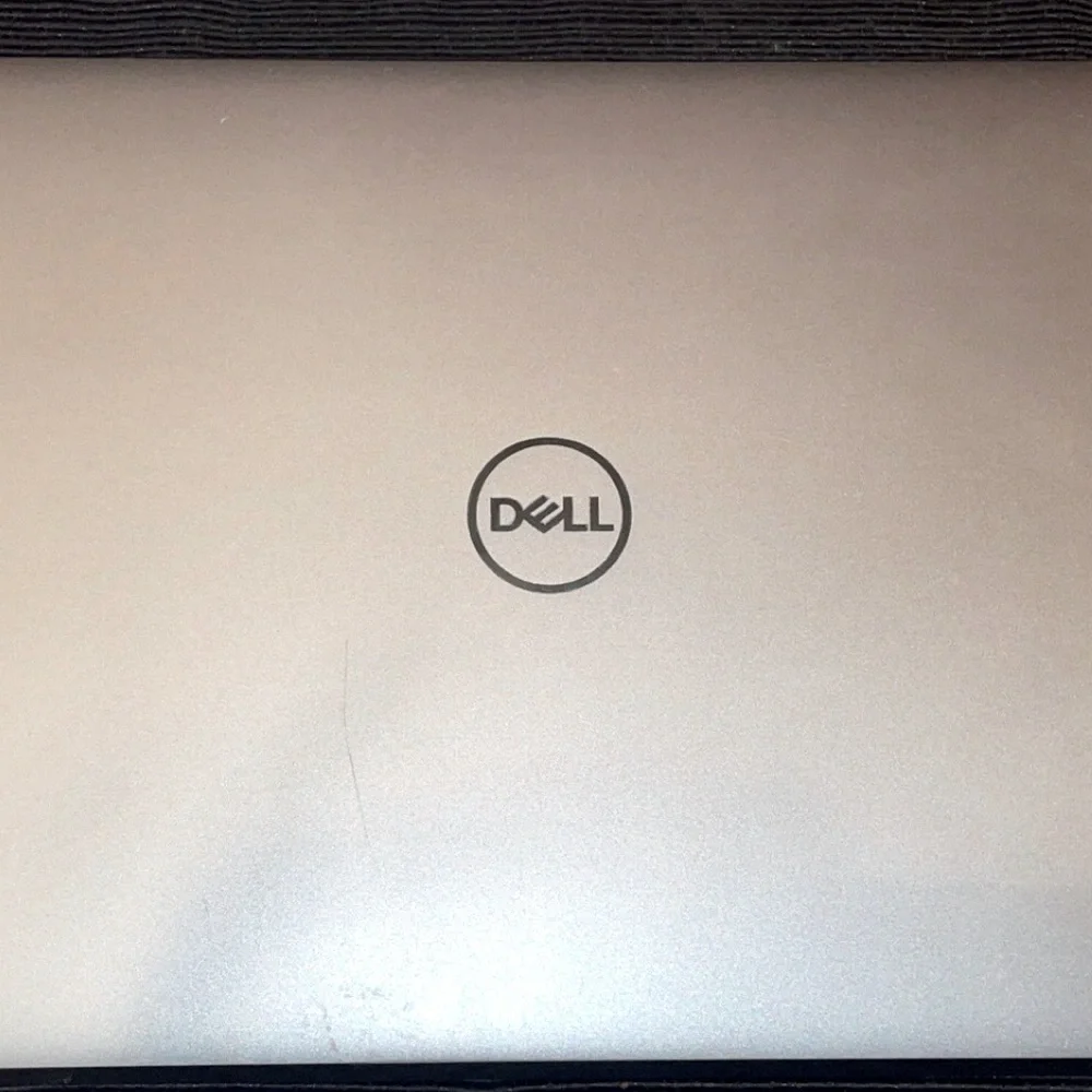 Dell Silver Laptop Modern Design Professional Use